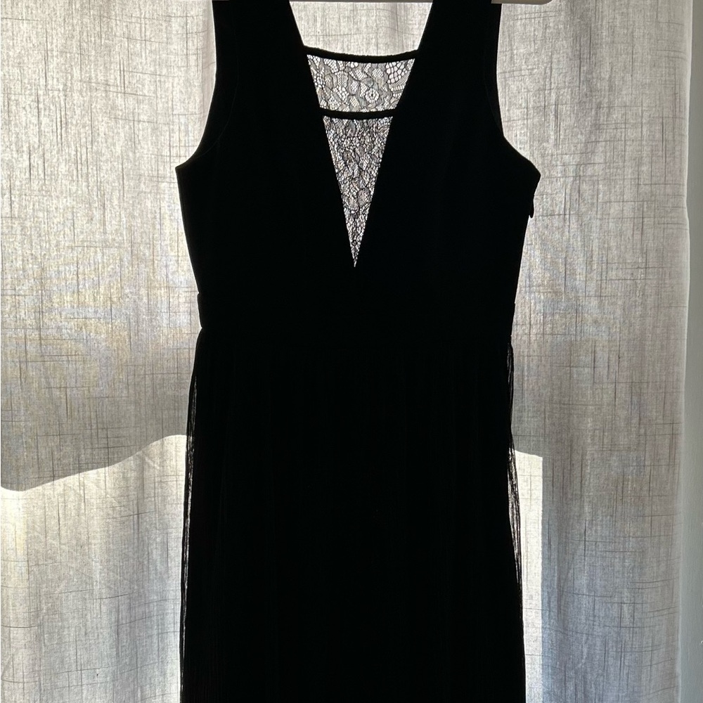 BCBGeneration Black Lace Inset Cocktail / Party Dress